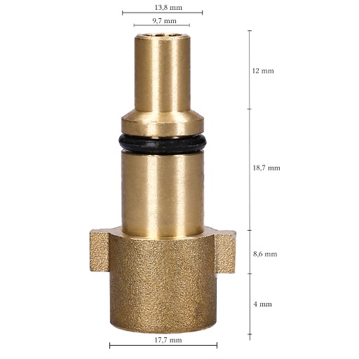Adaptér Redukcia Reduktor Fitting 1/4F Rýchlospojka pre Nilfisk Stihl Lavor