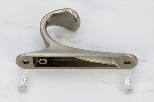 INOX HÁK NA VEŠIACI NA OBLEČENIE NA DREVO, MASÍVNY LOFT RETRO