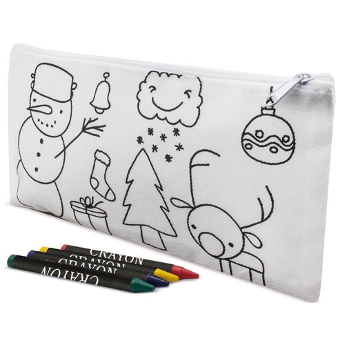 Vyfarbovací peračník pre školákov CHRISTMAS CLAUS prázdniny