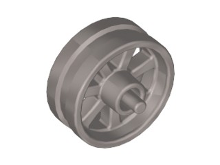 LEGO 50862c01 MOTOROVÉ KOLESO so striebornou pneumatikou (2g)