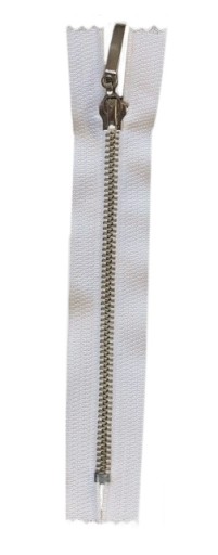Neoddeliteľný kovový zámok VT-10, biely, 16 cm