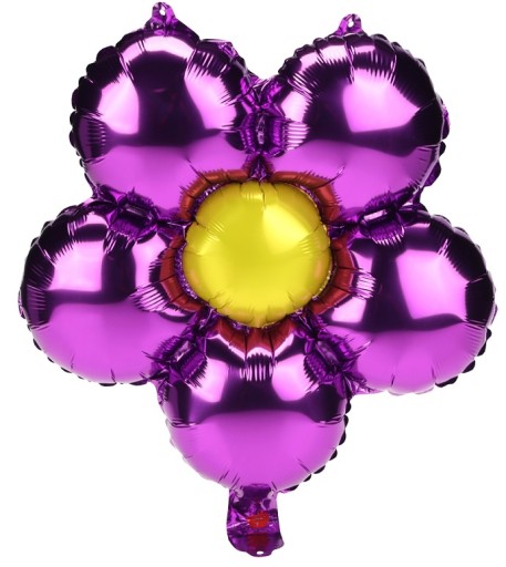 FÓLIOVÝ BALÓN KVET FIALOVÝ 45CM