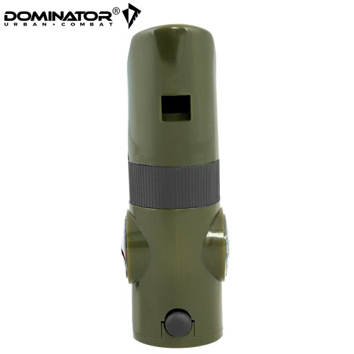 SURVIVAL TURISTICKÁ ZÁCHRANNÁ píšťalka DOMINATOR 6v1 S KOMPASOM A TEPLOMEROM
