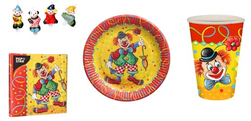 Papierové poháre narodeninový hrnček 200ml CLOWN 10ks (na ďalší predaj)