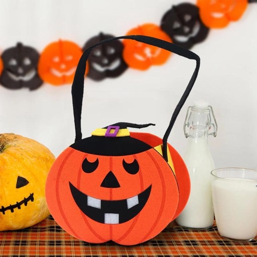 KOŠÍK KOŠÍK PLSTENÝ NÁDOB NA SLADKOSTI HALLOWEENSKÉ CUKROVINKY KAPACITA TEKVINY