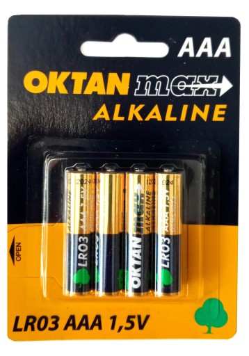 Alkalická batéria Oktánová AA (R6) 4 ks.