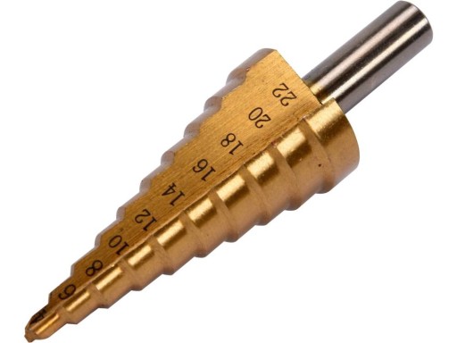 TITÁNOVÁ STUPŇOVÁ KUŽELOVÁ VŔTAČKA 4-22MM YATO