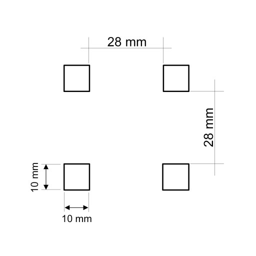 Háčik na perforovanú stenu, rukoväť 6cm x 2,5cm