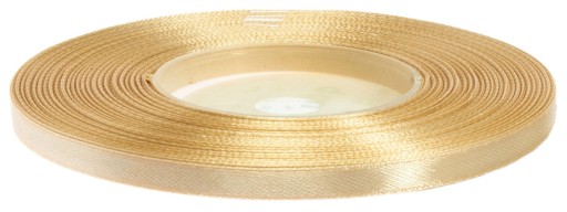 Saténová stuha 6 mm 32 m - béžová