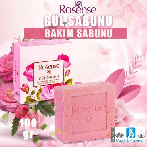 ROSENSE ošetrujúce mydlo s lupienkami ruží 100g