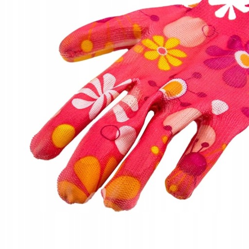Dámske záhradné rukavice Colorful Flowers Záhradné pracovné rukavice veľkosť 7