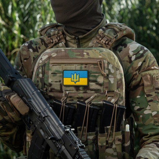 Náplasť M-Tac Vlajka Ukrajiny s trojzubcom SZU PVC