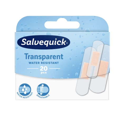 SALVEQUICK TRANSPARENT Sada náplastí 20 ks.