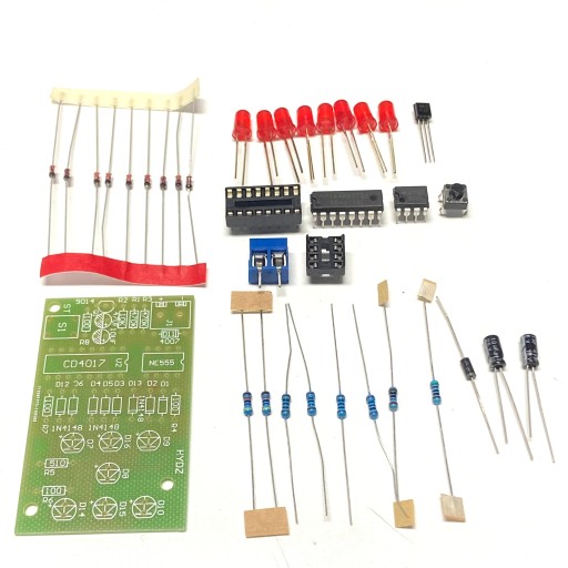 Elektronické kocky GREEN lekcie spájkovania DIY KIT