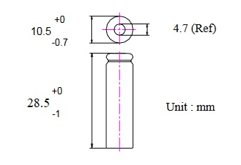 Ni-MH batéria 1,2V 400mAh 2/3AAA