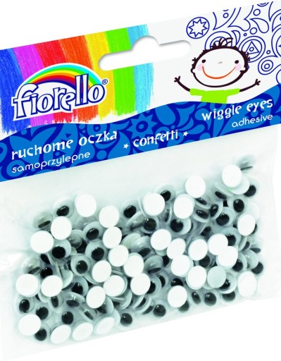 KONFETTI POHYBNÉ OČI FIORELLO SEQUINS 7mm 150 ks
