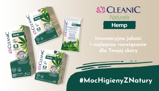 Cleanic Naturals Hemp Day hygienické vložky, 10 ks.