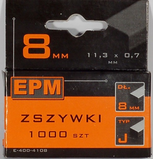 ZOŠÍVAČKY 1000KS 6MM J-006