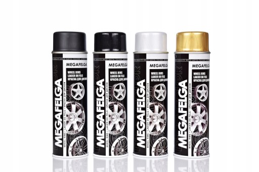 DECO COLOR MEGAFELGA farba na ráfiky 500ml čierna