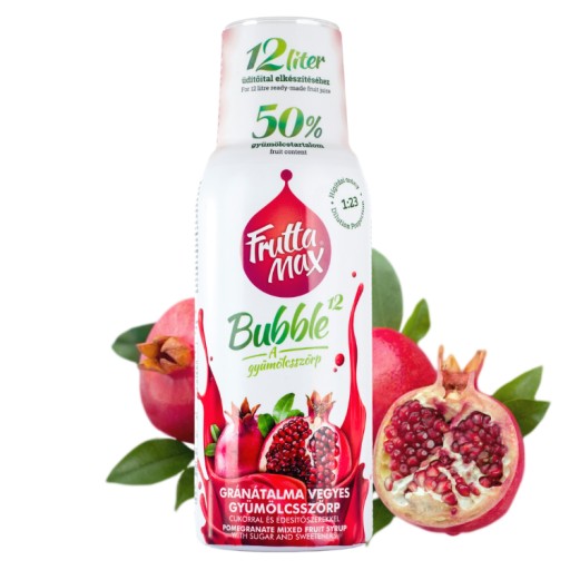 FruttaMax Granát sirupový koncentrát pre Sodastream 500 ml na 12 litrov