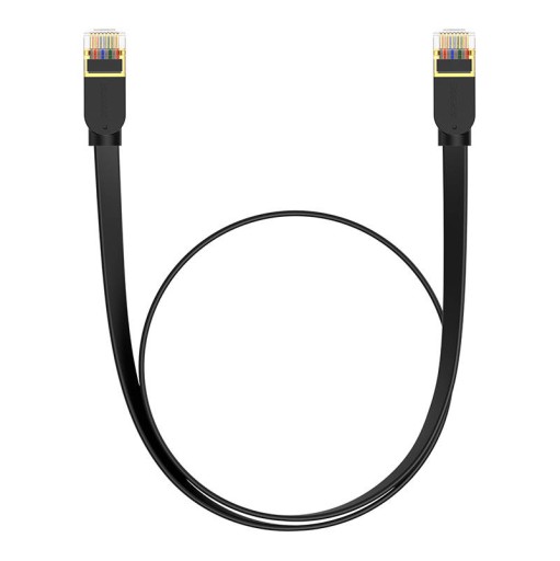 Sieťový kábel Baseus, Ethernet RJ45, 10 Gbps, Cat.7, 0,5 m (čierny)