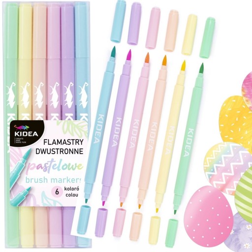 OBOJSTRANNÉ NÁSTROJE NA ŠTETCE PASTEL B, 6 FARIEB