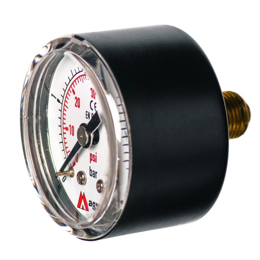 MANOMETER 40MM ZADNÝ 1/8 25 BAR TLAK HODIN