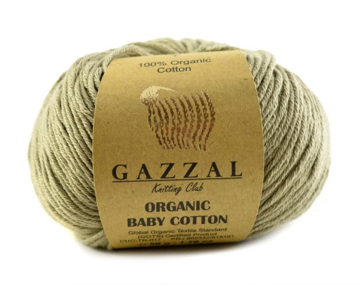 Priadza GAZZAL BIO BABY BAVLNA 431 tmavo béžová