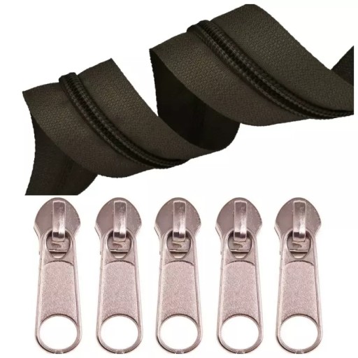 Páska na zips 8 Zips 5m+5s Pop.Dark
