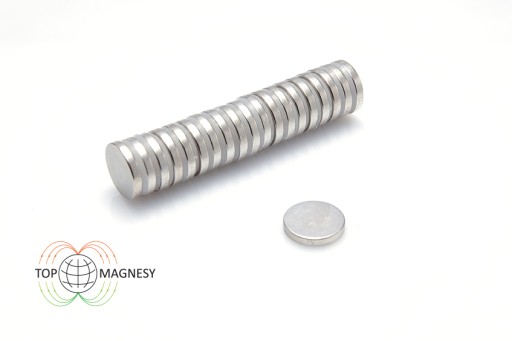 Neodymový magnet valcový MW 12x2 N38 10 ks.