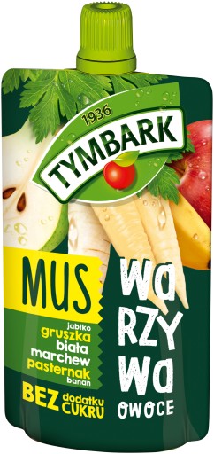 TYMBARK Mousse Hruška Paštrnák Banán bez cukru 100g