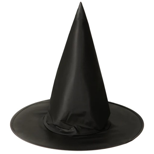 Čierny čarodejnícky klobúk HALLOWEEN Karnevalový outfit