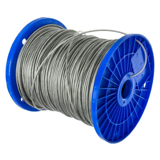 Oceľové lano PVC opláštené 2/3mm 1m