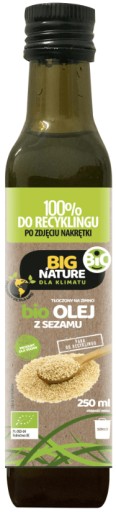 Big Nature Bio sezamový olej 250ml lisovaný za studena