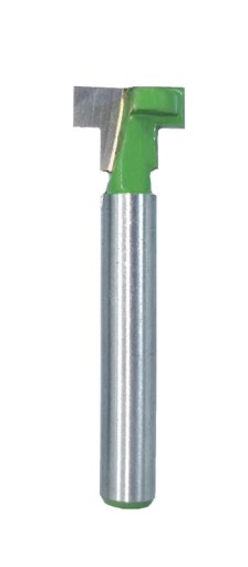 Fréza na drevo v tvare T 9,52 mm, 5 stopka, 6 mm tvrdokov