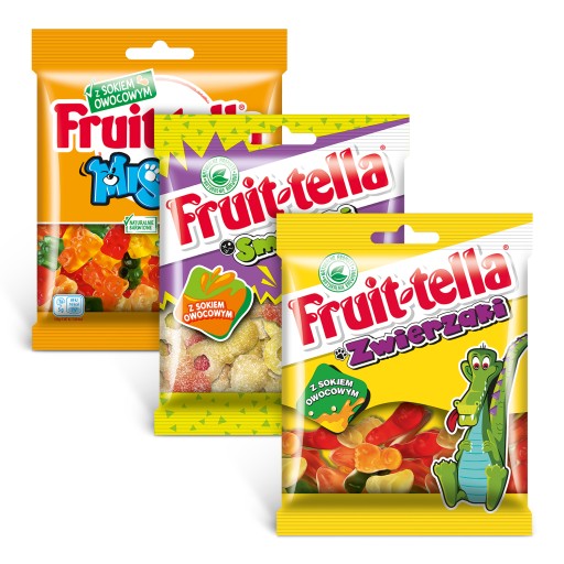 Ovocno-tella medvedíky, cumlíky, zvieratká 3x90g darček ku Dňu detí