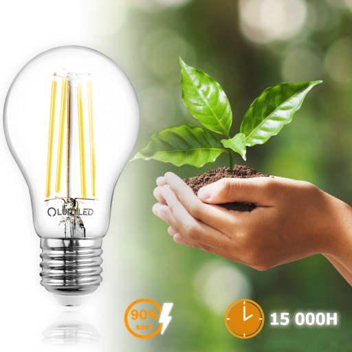 E27 A60 LED žiarovka 11W = 100W 1521lm 4000K Neutrál DEKORATÍVNE FILAMENT.