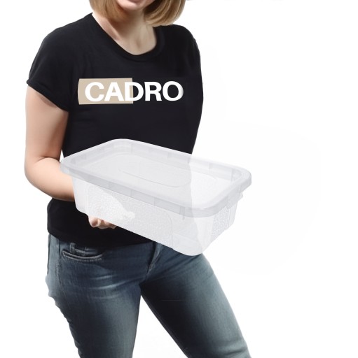 PLASTOVÝ NÁDOB 4,5L box, priehľadný organizér, plastový box