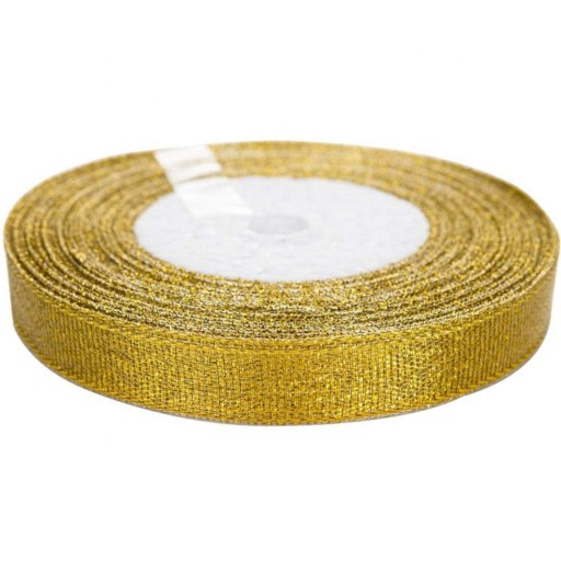 ZLATÁ STUŽKA GLITTER COMMUNION stuha 22 x 1,2 cm dekorácia C