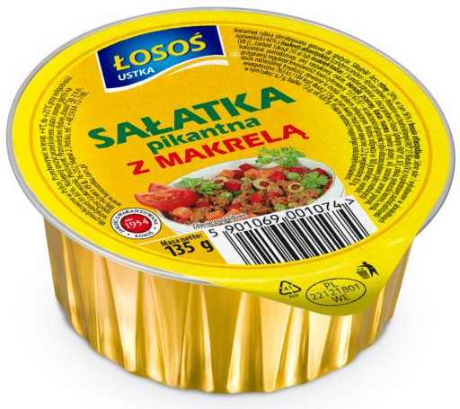 PIKANTNÝ ŠALÁT S MAKERELOM 135g LOSOS USTKA