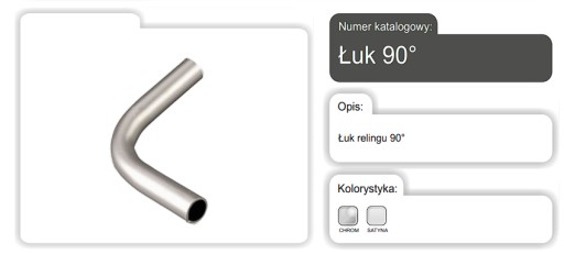 KUCHYNSKÝ KRÚŽKOVÝ OBLÚK NA ZÁSUVKU 90* CHROM L-16/90 AMIX