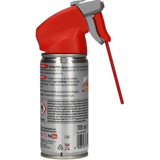 Suché mazivo s teflónovým PTFE sprejom NIGRIN SYNTHETIC