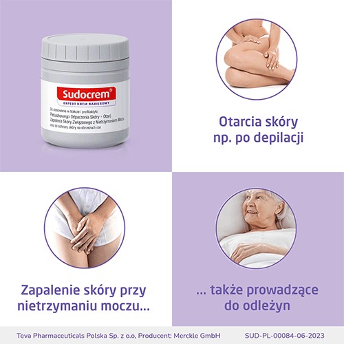 SUDOCREM EXPERT Bariérový krém pre ľudí s kožnými ochoreniami, 60 g bal