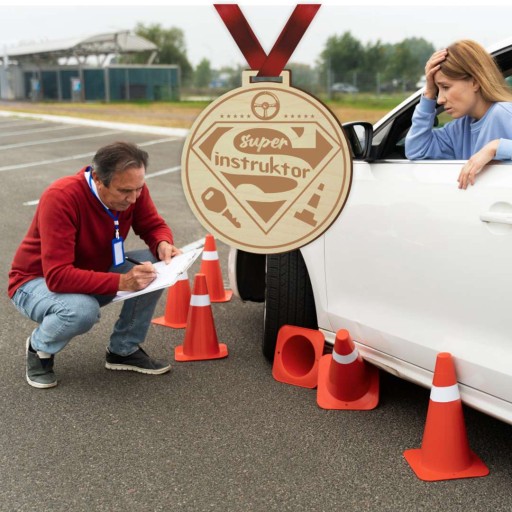 Medailový prívesok INŠTRUKTOR VOZU super PÁSKA