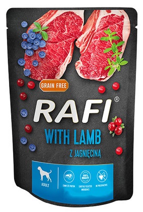 Mokré krmivo RAFI pre dospelých psov - mix 4 príchutí - 4x300g vrecúško