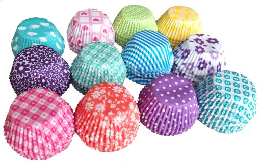 KOLÍČKY NA MUFFIN, SILIKÓNOVÉ, farebné KOŠÍKY NA MUFFIN, 6 ks.