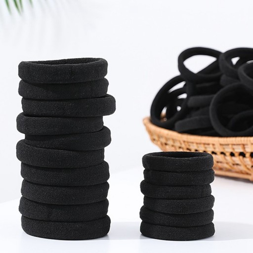 Gumy SET Gumy na vlasy SPRINGS BLACK UNIVERSAL 2 ks