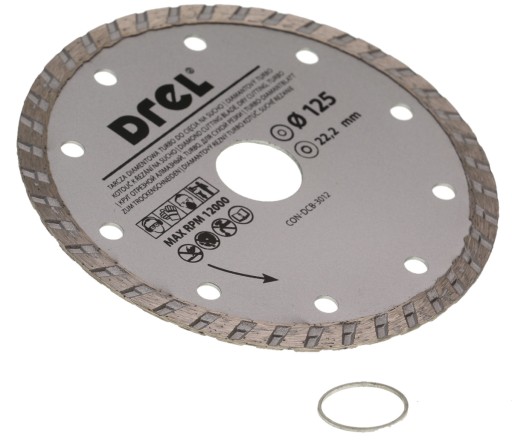 DIAMANTOVÝ KOTÚČ NA SUCHÉ REZANIE 125 mm TURBO