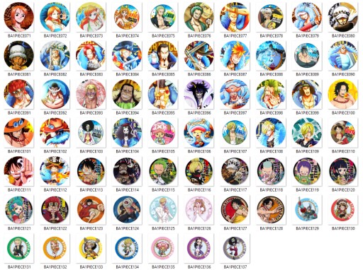 Manga Anime One Piece Pins VEĽKÝ VÝBER