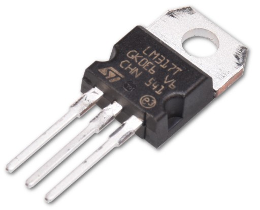 Integrovaný obvod LM317 - Lineárny stabilizátor napätia, nastaviteľný 1,25V - 35V